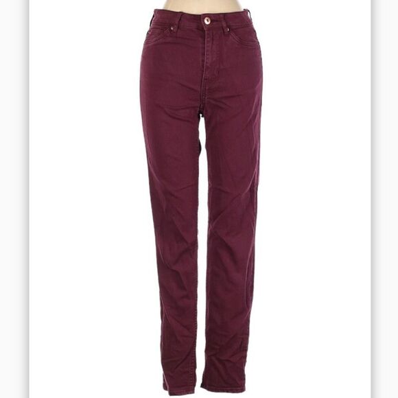H&M Pants - Burgundy Skinny Jeans 2 - Picture 2 of 6